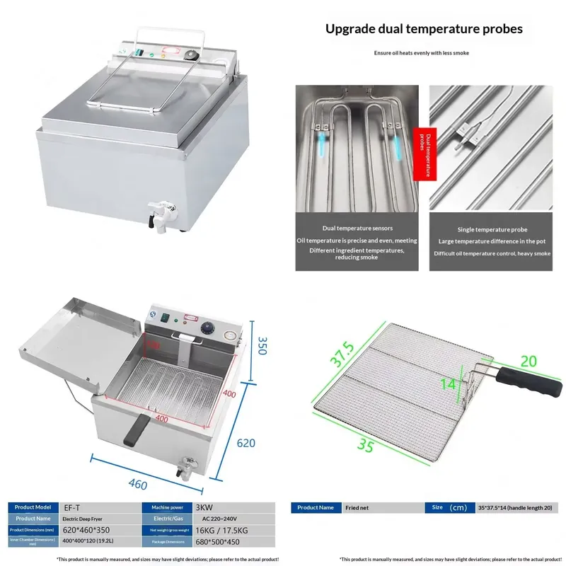 Commercial Donut Fryer Electric - SFW Certificate EF-T Electric Donut Fryer