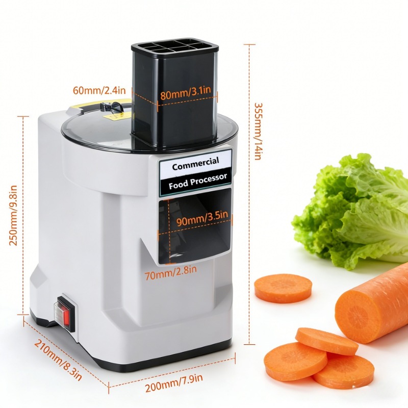 Commercial Potato Peeler Machine - K8600 Commercial Dicing Machine White 3-in-1