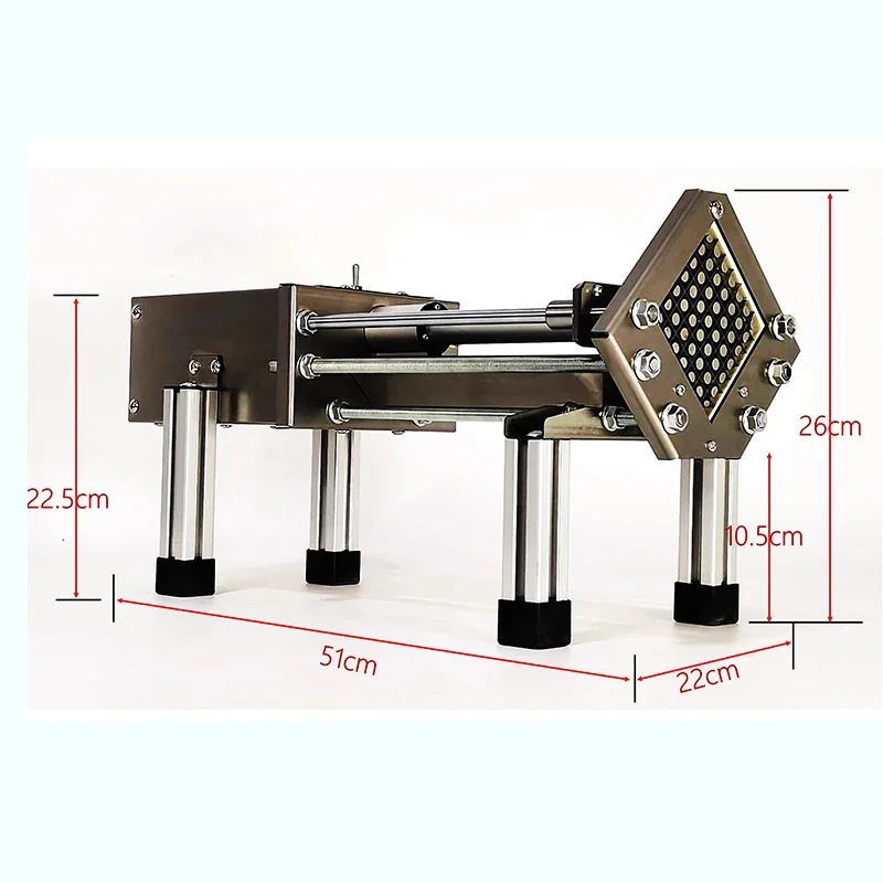 Commercial French Fry Cutter - 8mm 10mm 12mm 15mm Vegetable Cutting