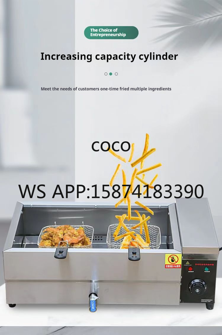 Commercial Donut Fryer Electric - Professional Industrial Fryer for Chicken &