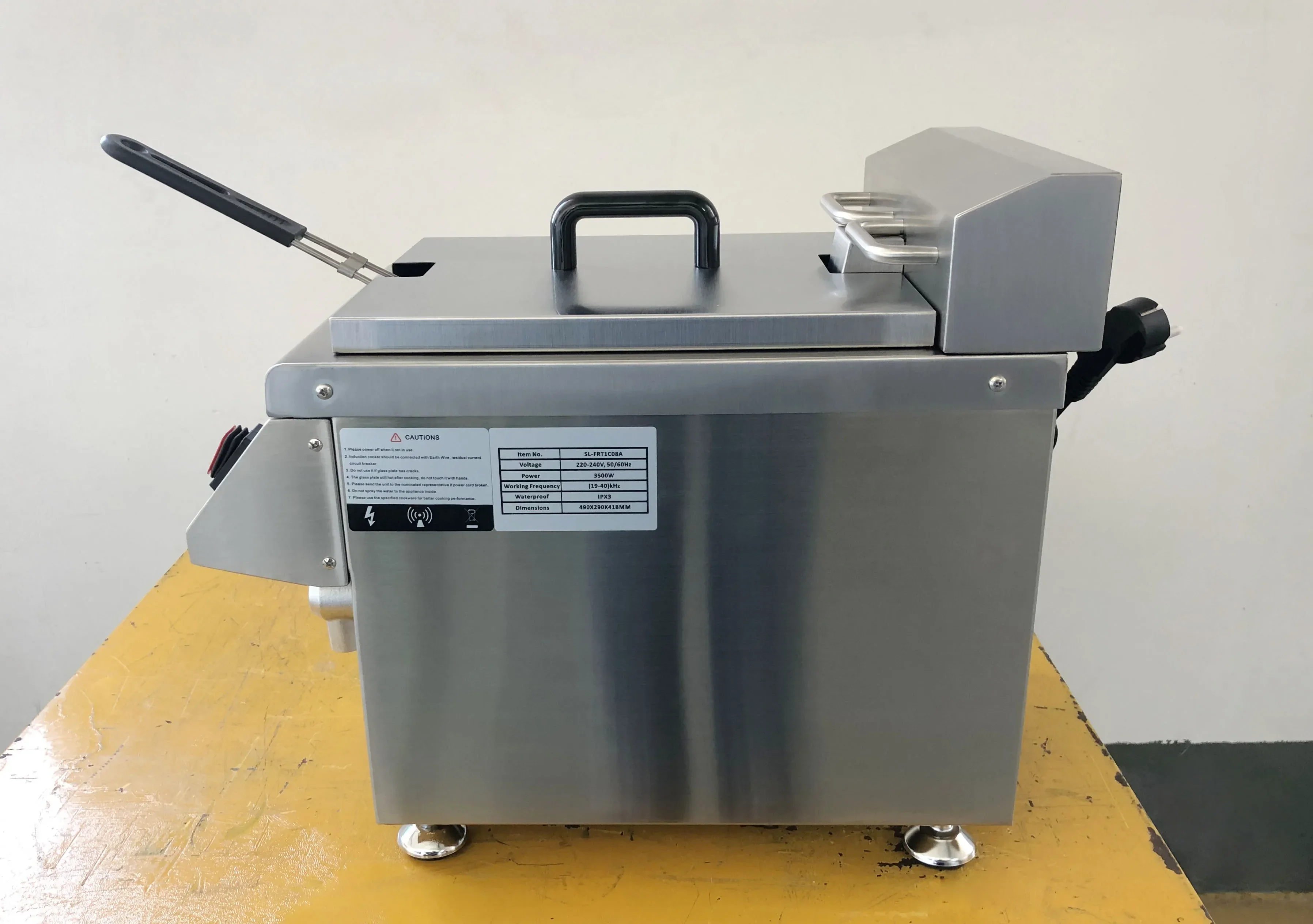 Commercial Donut Fryer Electric - 8L Induction Electric Commercial Fryer –