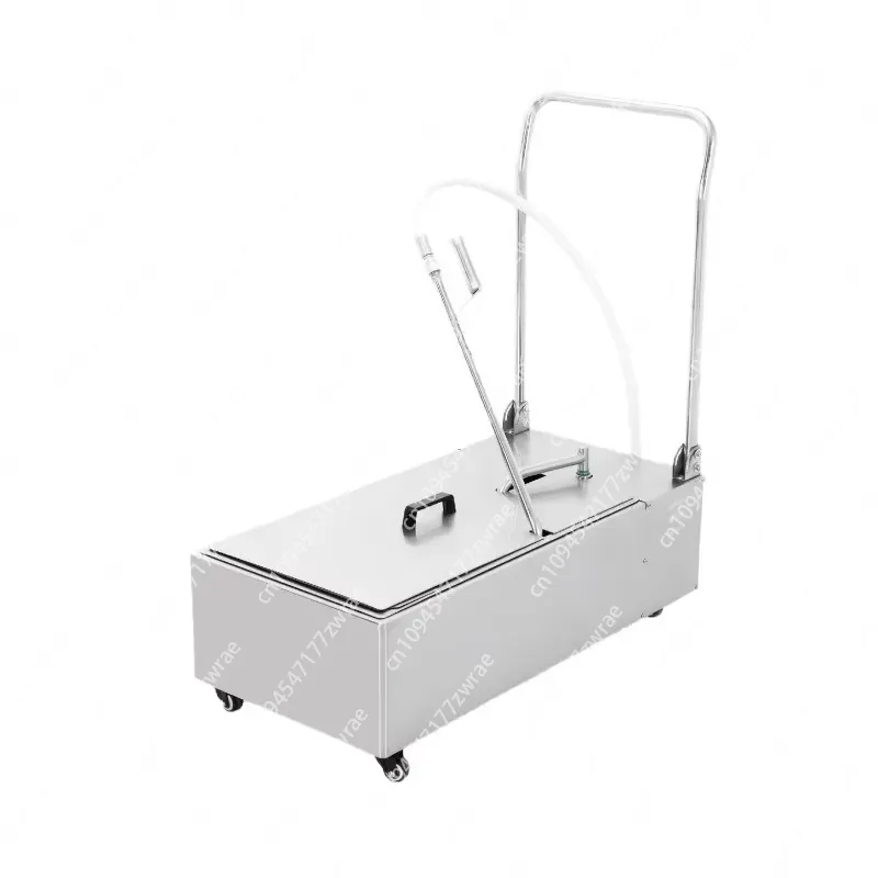 Fryer Oil Filtration Machine - 110V US Mobile Oil Filter Cart,