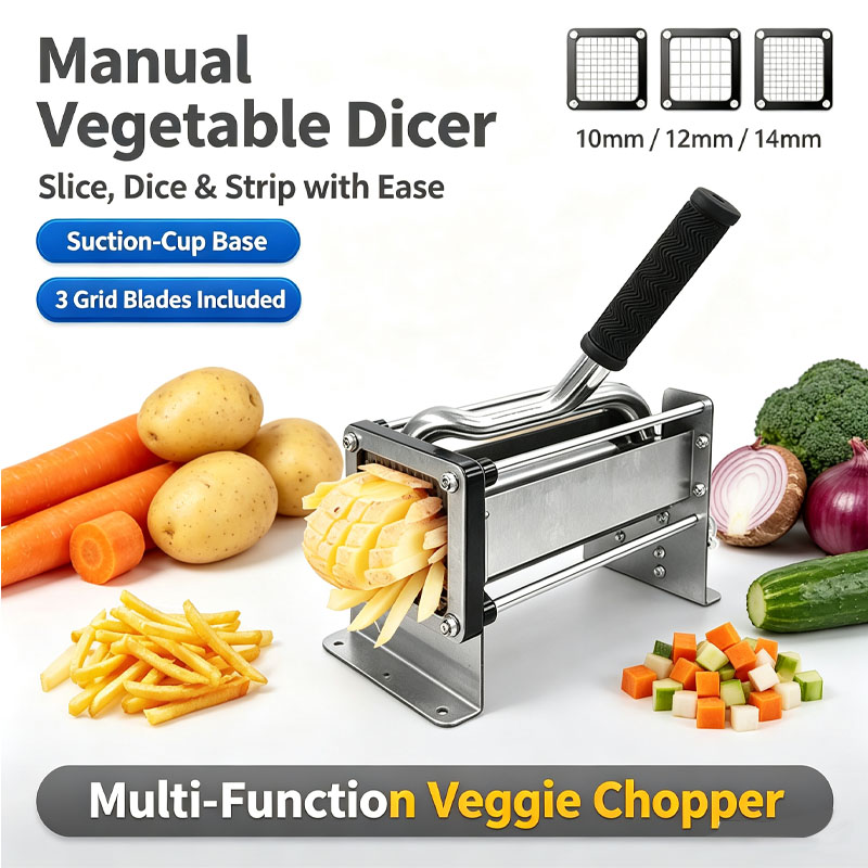 Commercial French Fry Cutter - Manual French Fry Cutter Stainless Steel