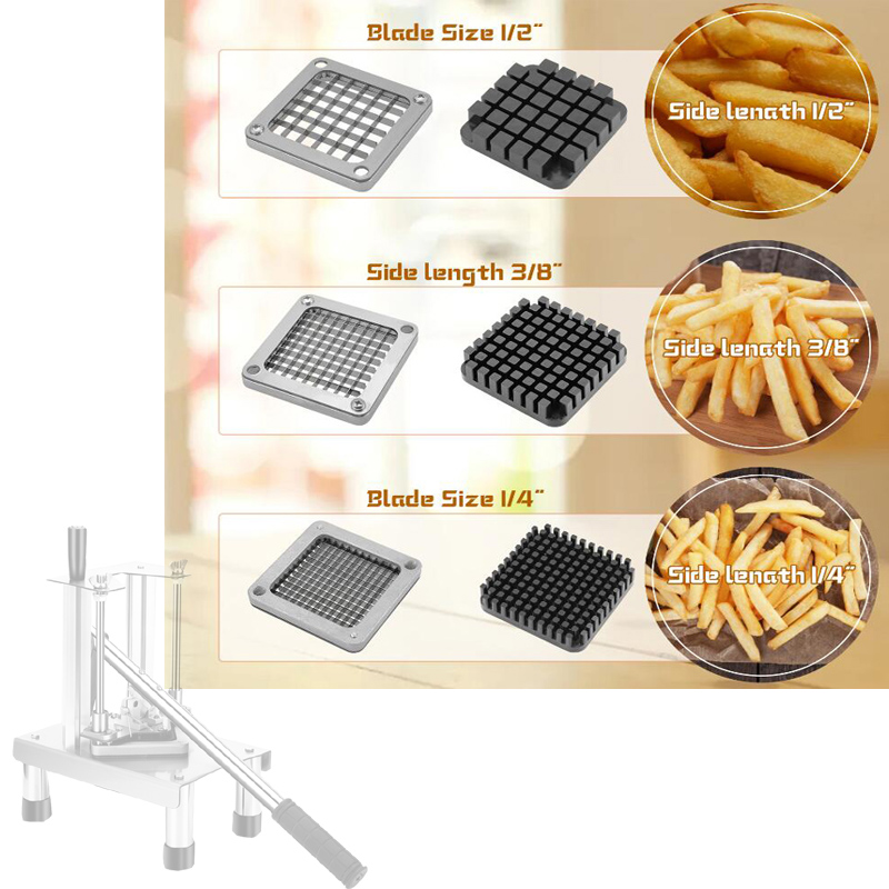 Manual Potato Slicer Stainless - Commercial French Fry Cutter 评论和价格
