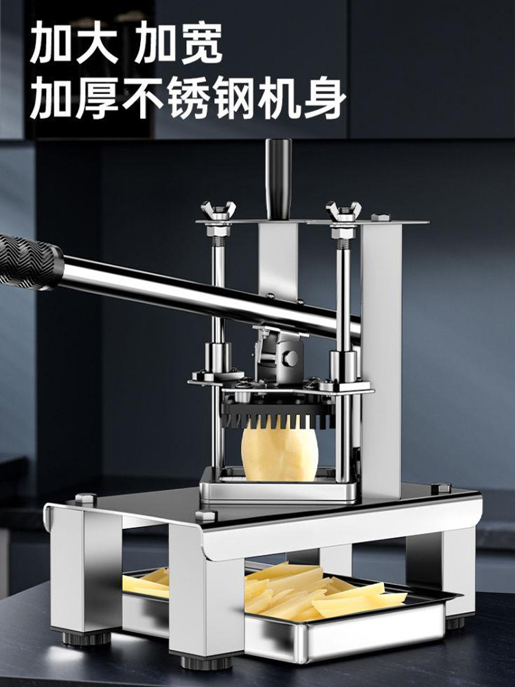 Manual Potato Slicer Stainless - Commercial French Fry Cutter 评论和价格