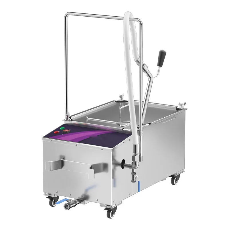 Commercial Mobile Stainless St - Fryer Oil Filtration Machine 评论和价格