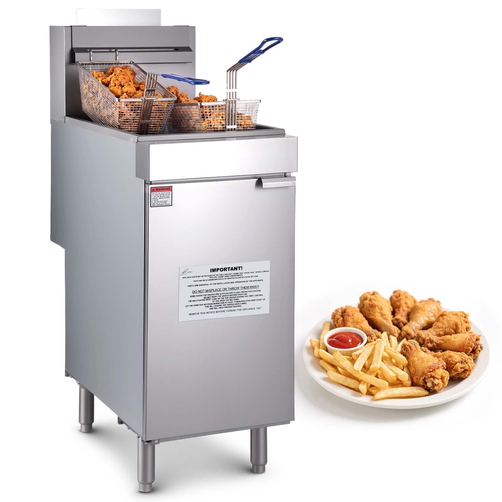 Commercial Deep Fryer, 3-Burne - Commercial Gas Deep Fryer Propane 评论和价格