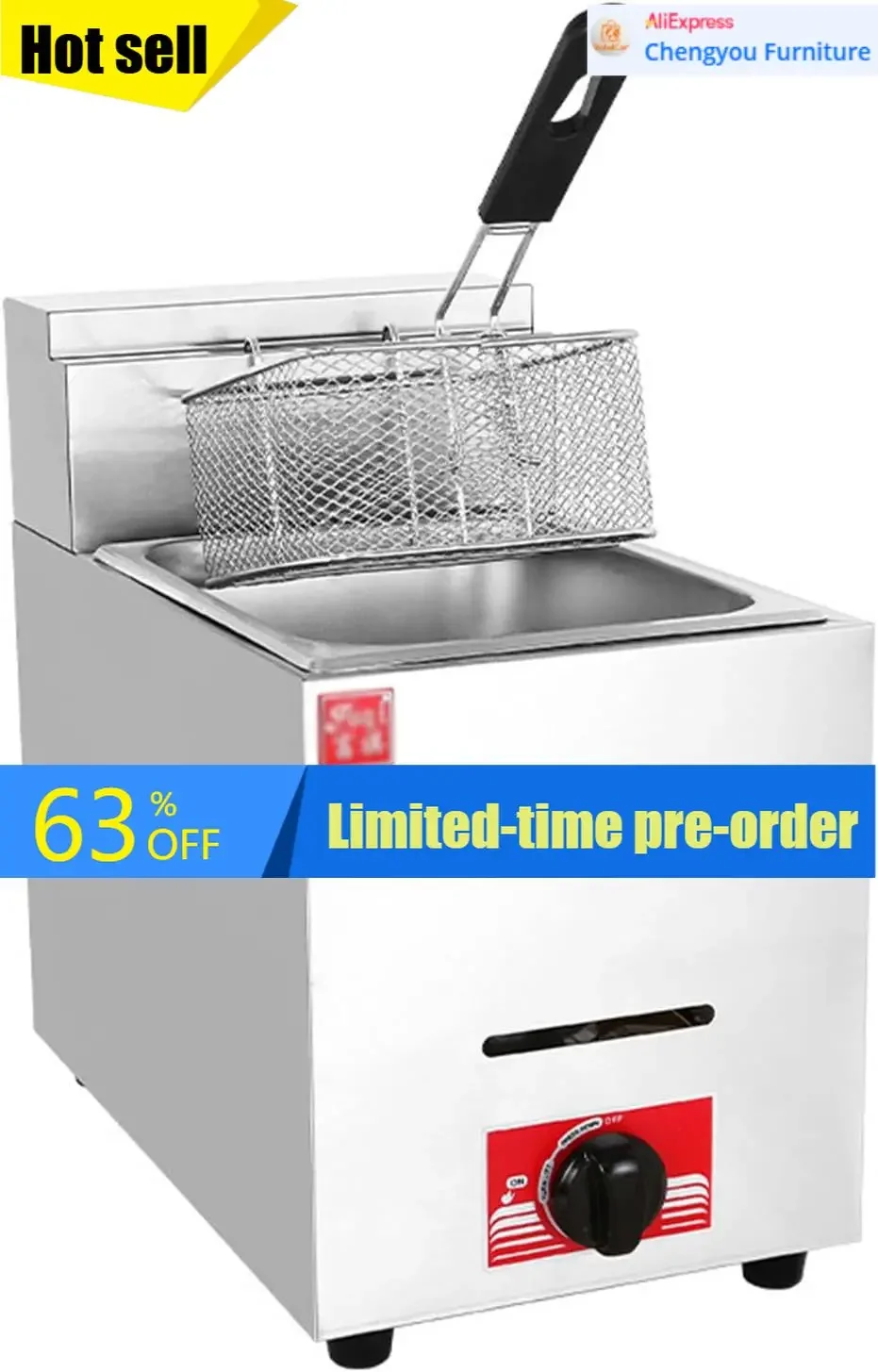 Commercial Gas Fryer Tabletop  - Commercial Gas Deep Fryer Propane 评论和价格