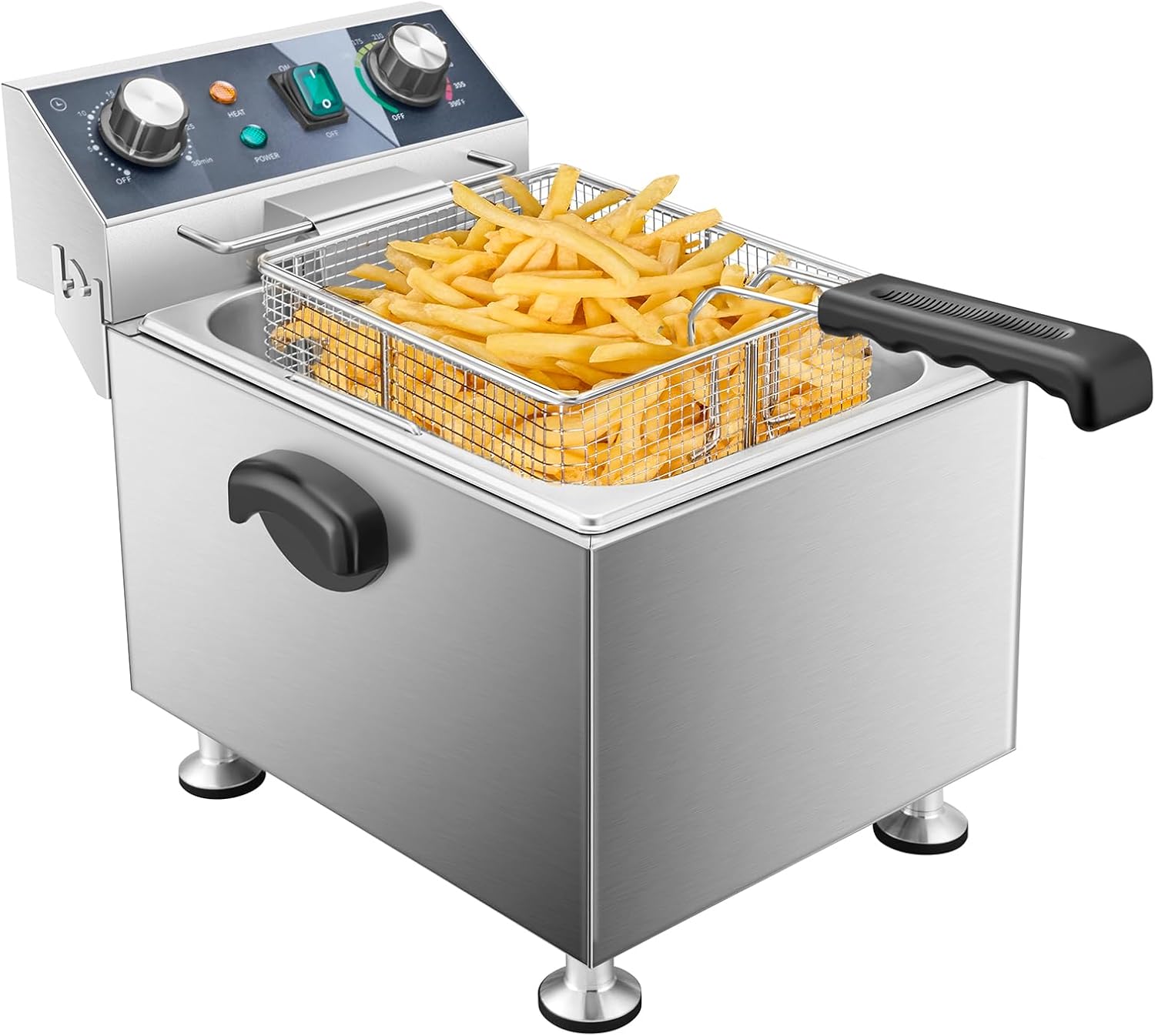 ^Electric Deep Fryer - 13L 13. - Fryer Basket Commercial Stainless 评论和价格