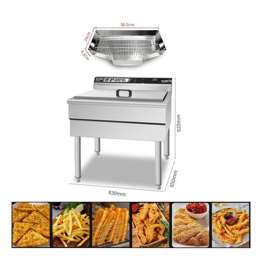 Large Commercial Stainless Ste - Countertop Deep Fryer With Timer 评论和价格
