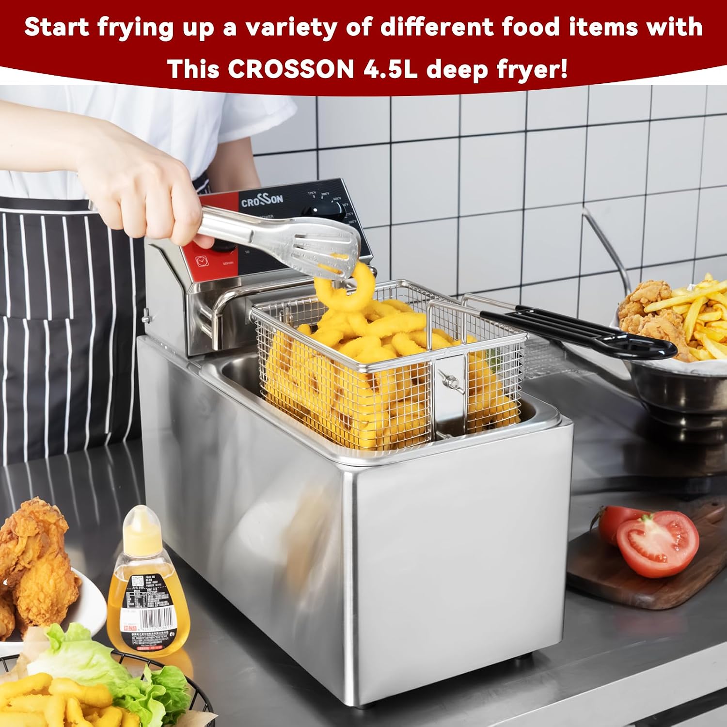 ^10Lbs Electric Countertop Dee - Countertop Deep Fryer With Timer 评论和价格