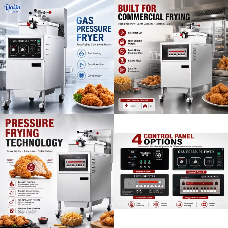 for Henny Chicken Electric Pre - Pressure Fryer Commercial Chicken 评论和价格