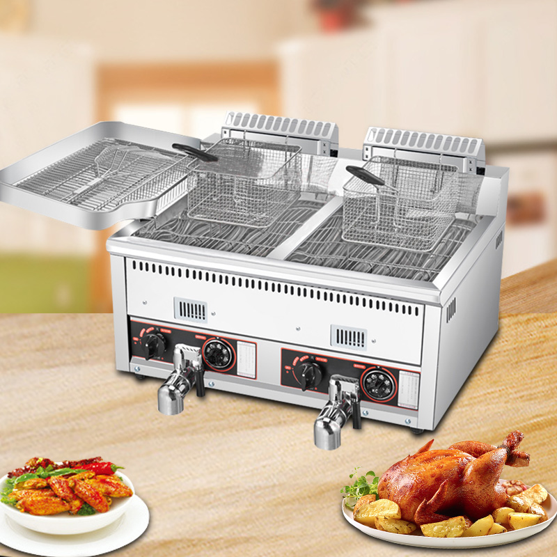 12L+12L Hot Selling Potato Chi - Commercial Gas Deep Fryer Propane 评论和价格