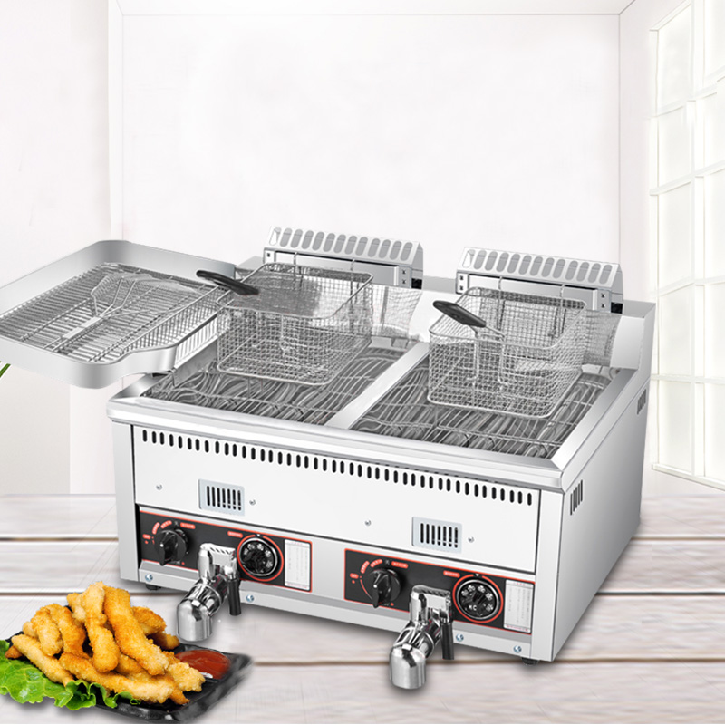 12L+12L Hot Selling Potato Chi - Commercial Gas Deep Fryer Propane 评论和价格