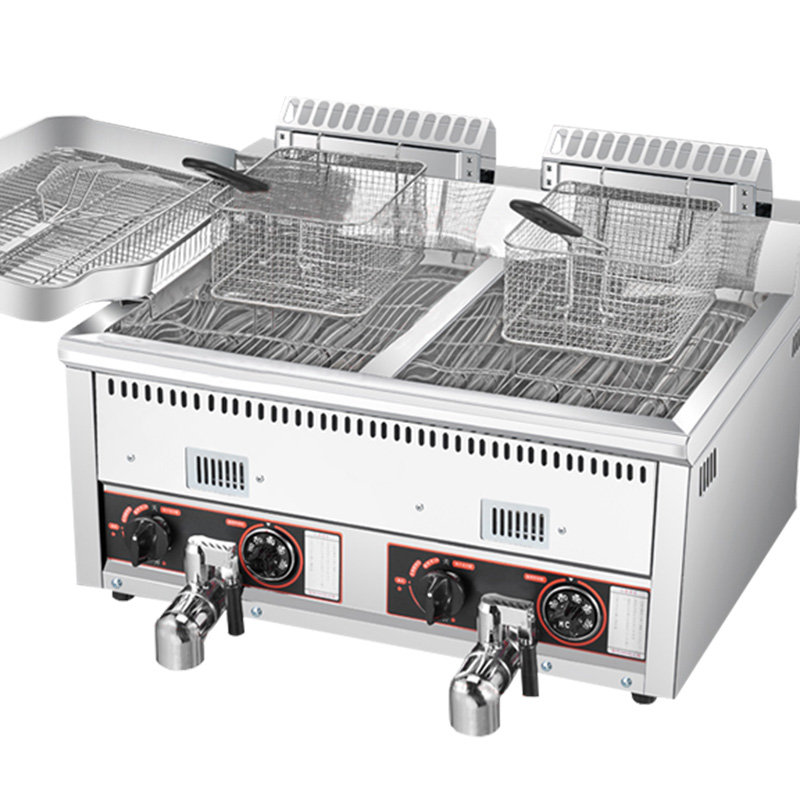 12L+12L Hot Selling Potato Chi - Commercial Gas Deep Fryer Propane 评论和价格