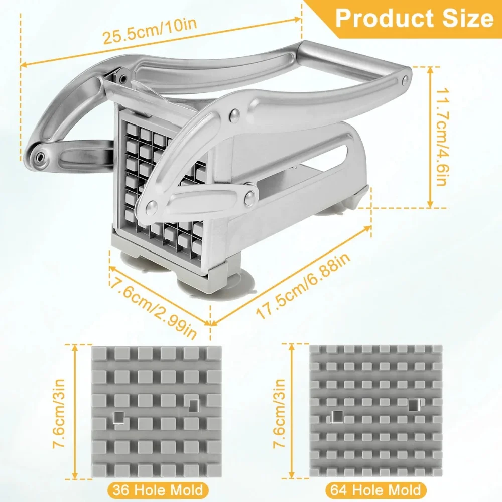 Stainless Manual Potato Cutter - Commercial French Fry Cutter 评论和价格