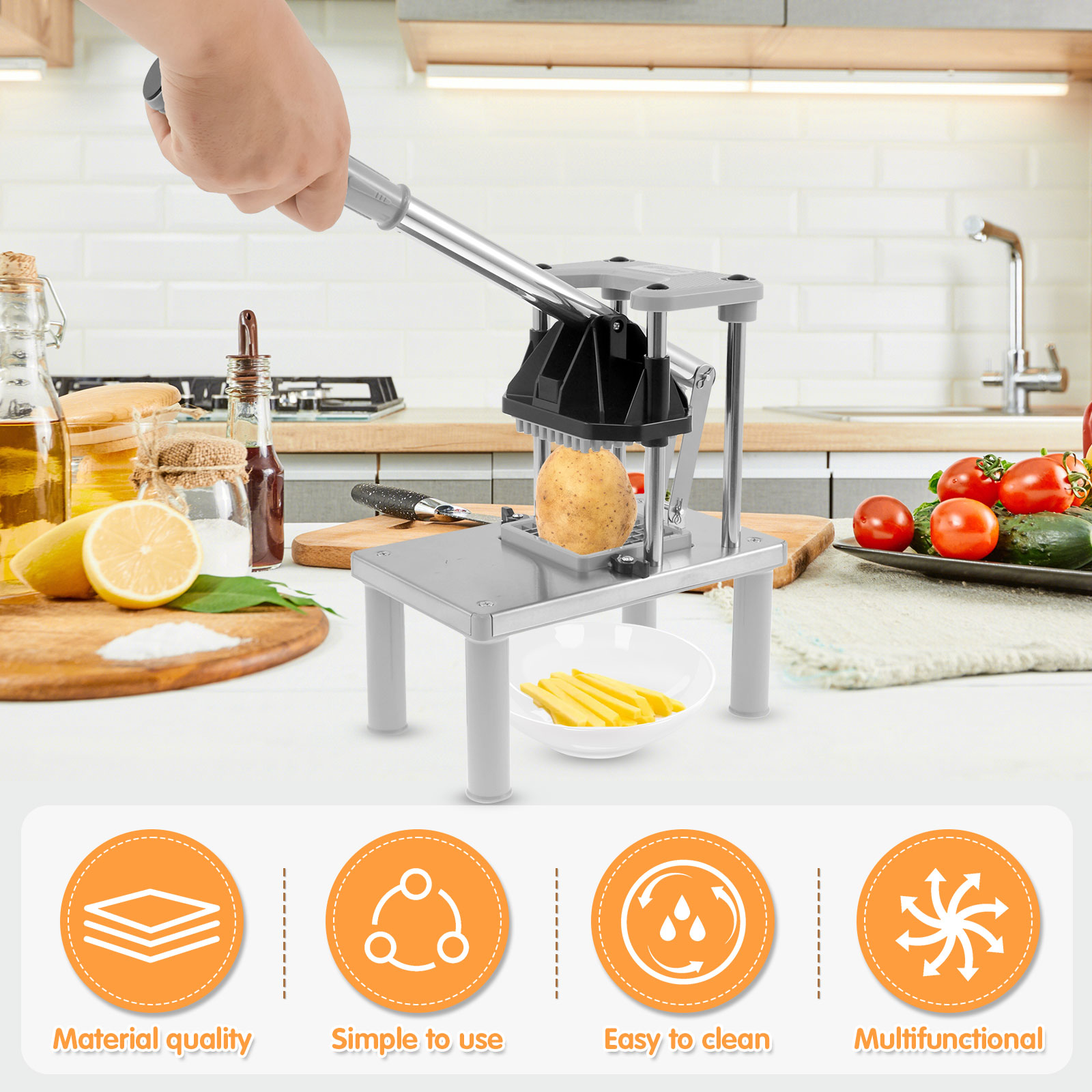 Commercial Vegetable Fruit Cho - Commercial French Fry Cutter 评论和价格