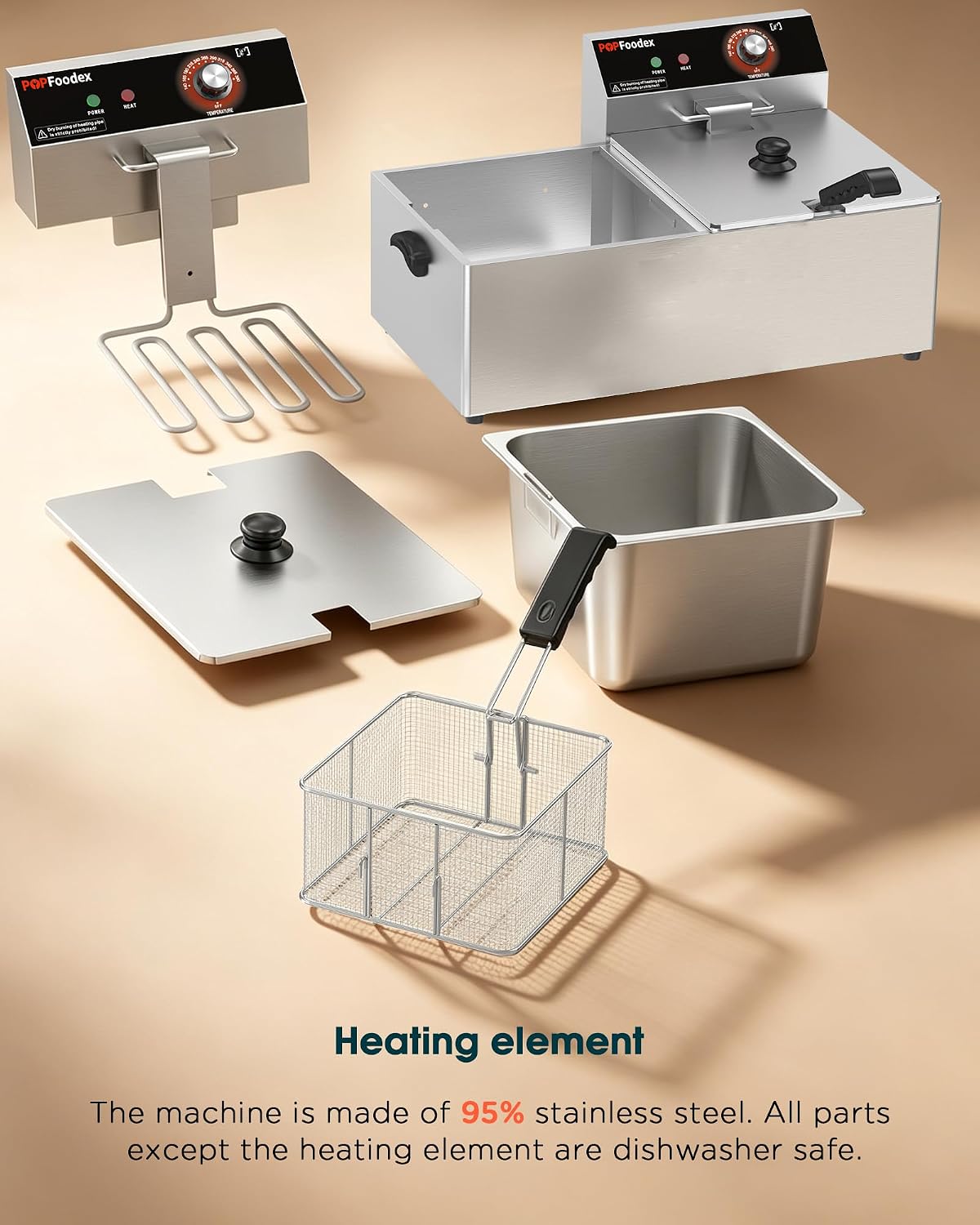Commercial Deep Fryer - 22L El - Fryer Basket Commercial Stainless 评论和价格