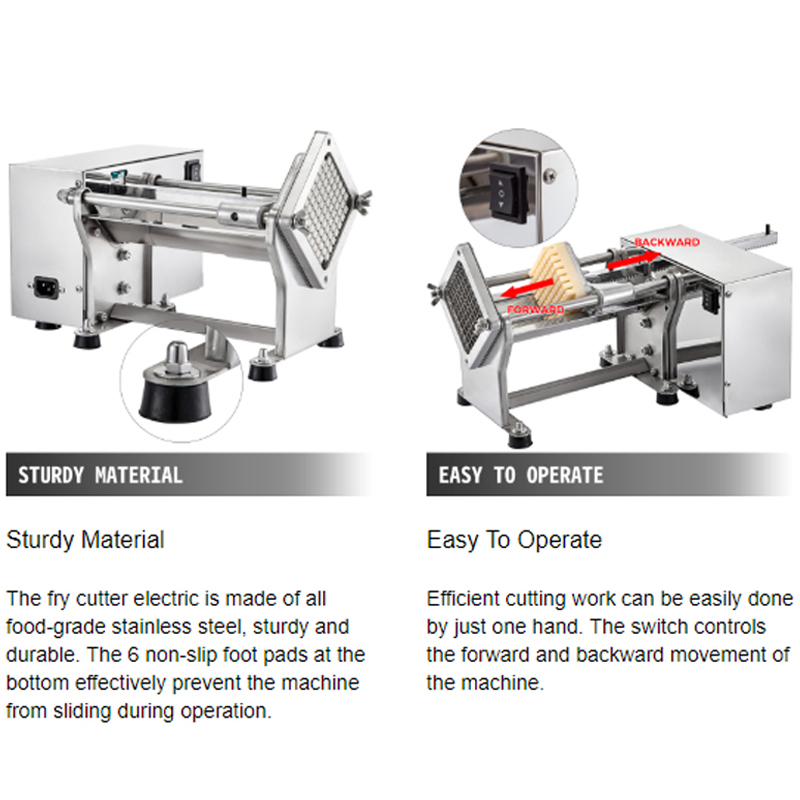 Industrial Potato Cutter Machi - Commercial French Fry Cutter 评论和价格