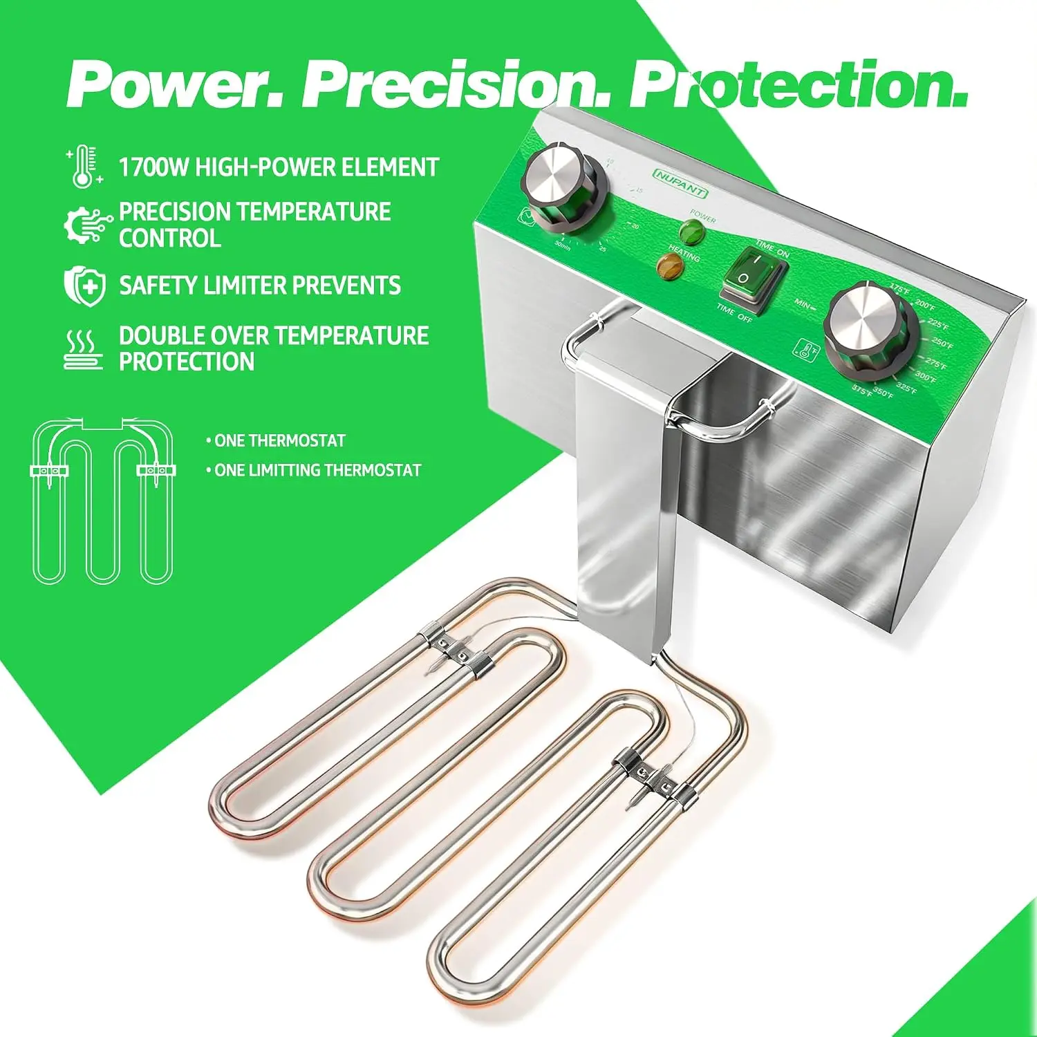^20L/21.2QT Commercial Deep Fr - Countertop Deep Fryer With Timer 评论和价格