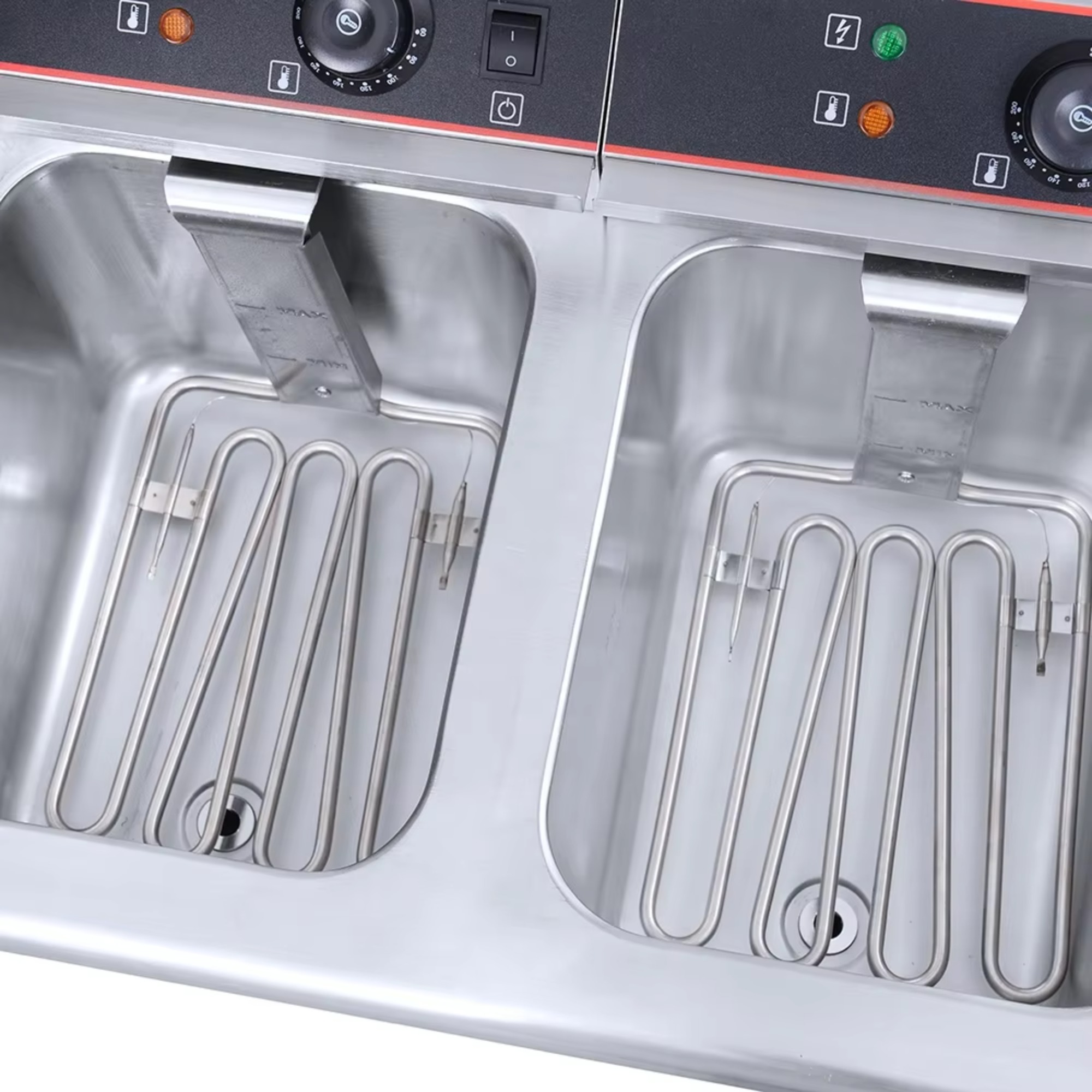 Hot Sales Price Stainless Stee - Commercial Deep Fryer Double Tank 12L 评论和价格
