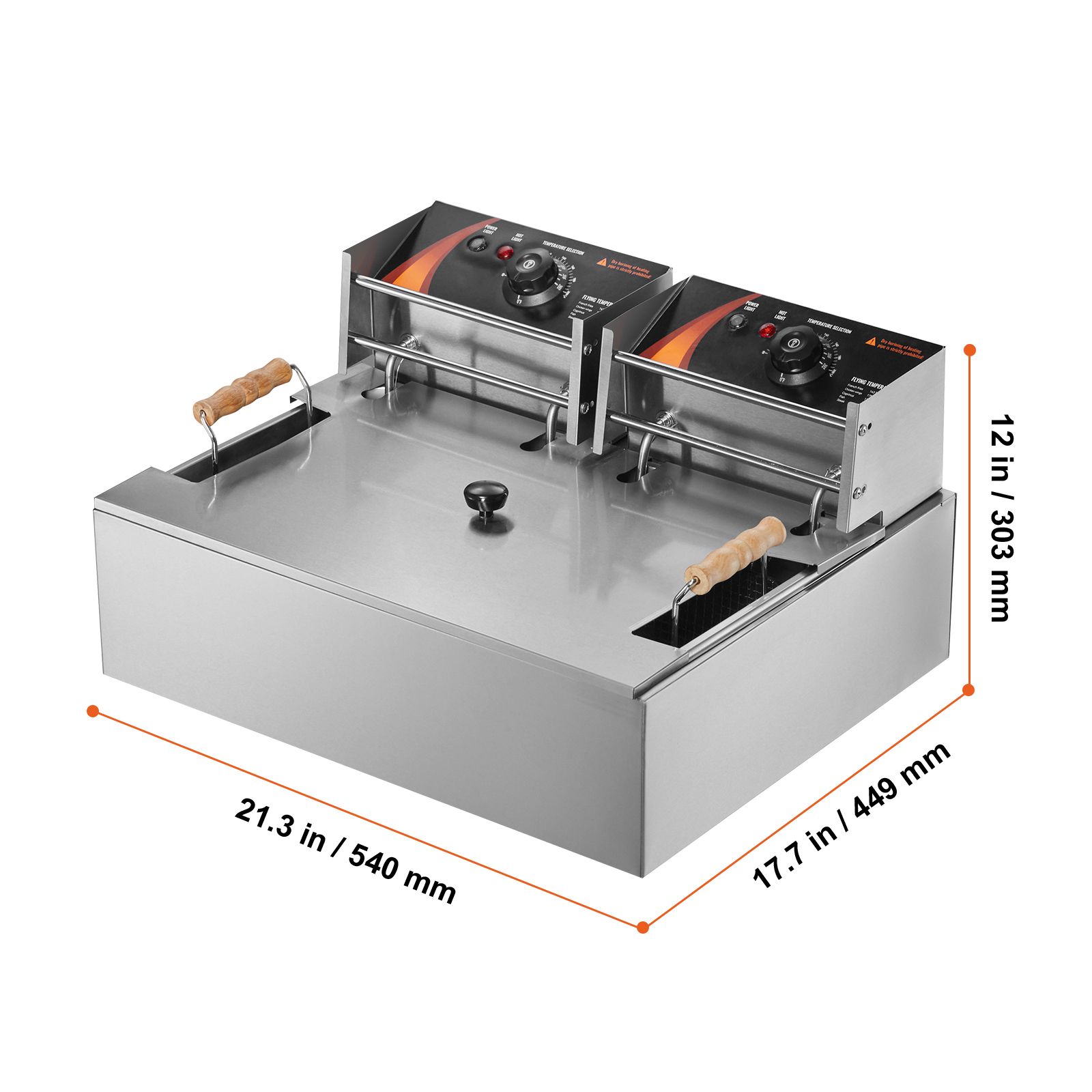 Commercial Deep Fryer, 3000W E - Fryer Basket Commercial Stainless 评论和价格