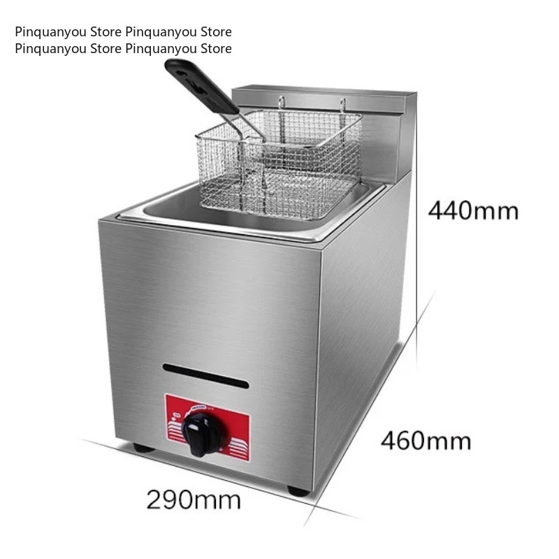 Stainless Steel Commercial LPG - Commercial Gas Deep Fryer Propane 评论和价格