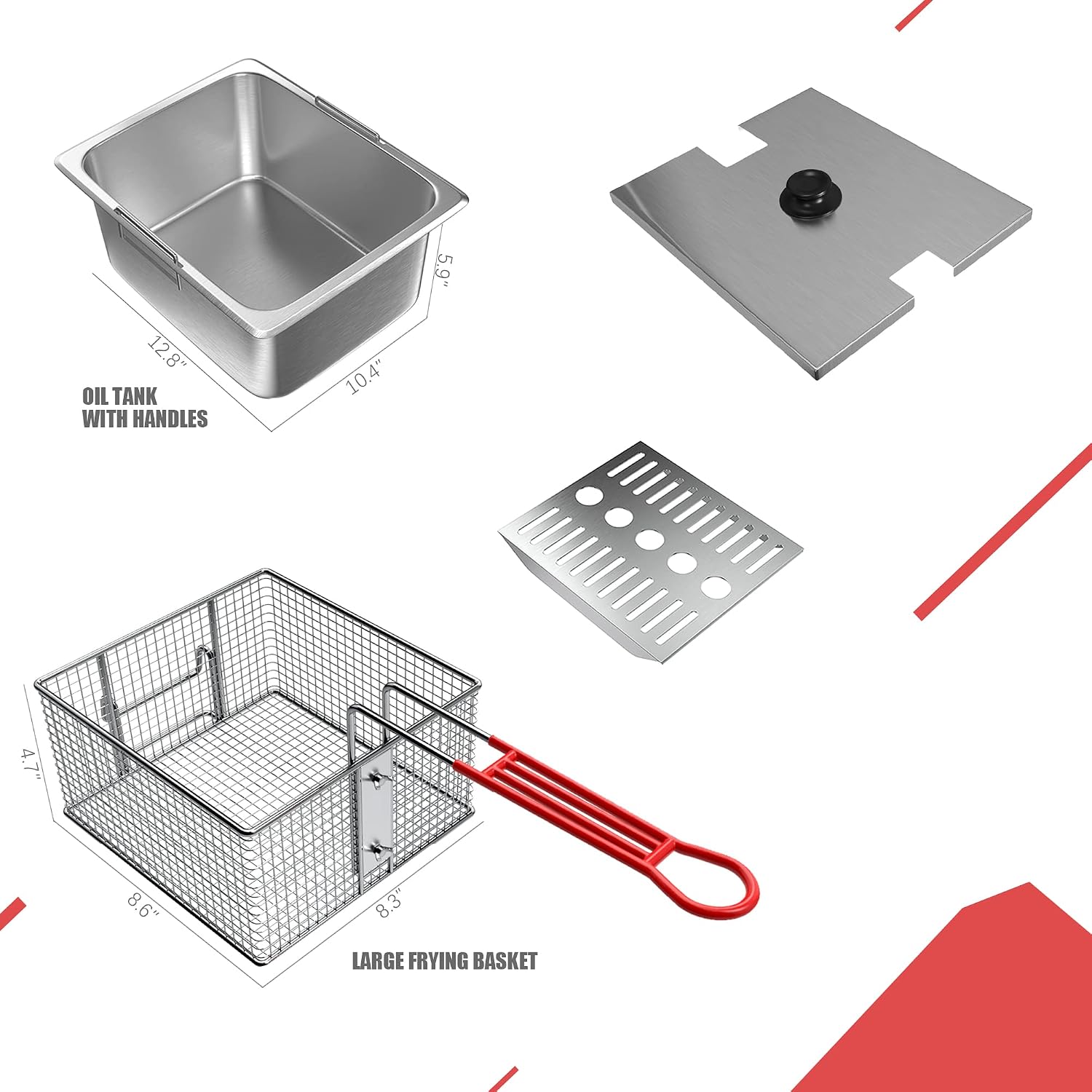 ^Electric Deep fryer Single Ta - Countertop Deep Fryer With Timer 评论和价格