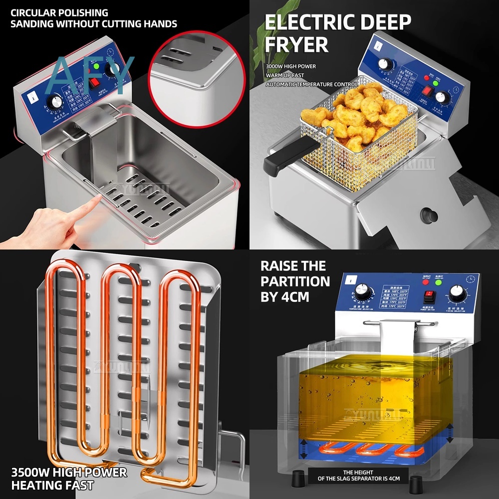 Double Cylinder Electric Fryer - Electric Fryer Commercial 20L 评论和价格