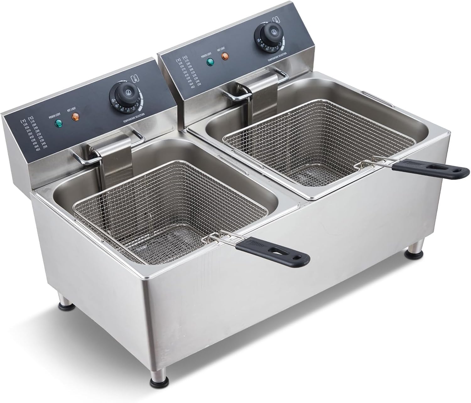 Tacleekii 11L Dual Tank Commer - Fryer Basket Commercial Stainless 评论和价格