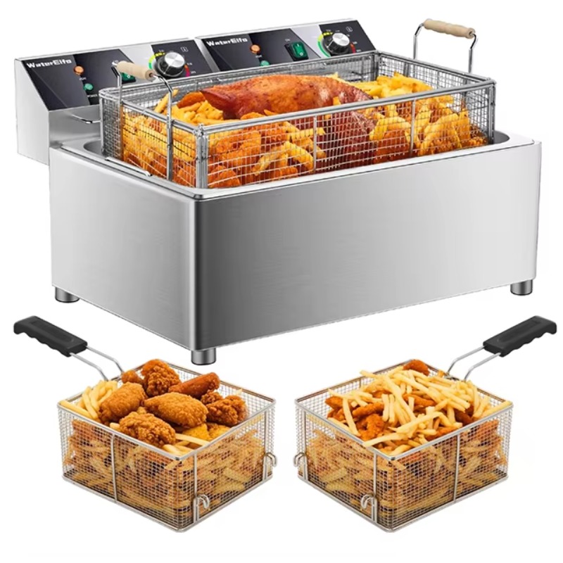 Electric Deep Fryer With Baske - Countertop Deep Fryer With Timer 评论和价格