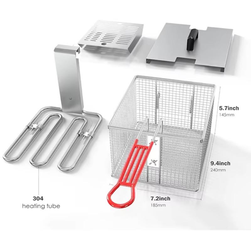 Electric Deep Fryer With Baske - Countertop Deep Fryer With Timer 评论和价格