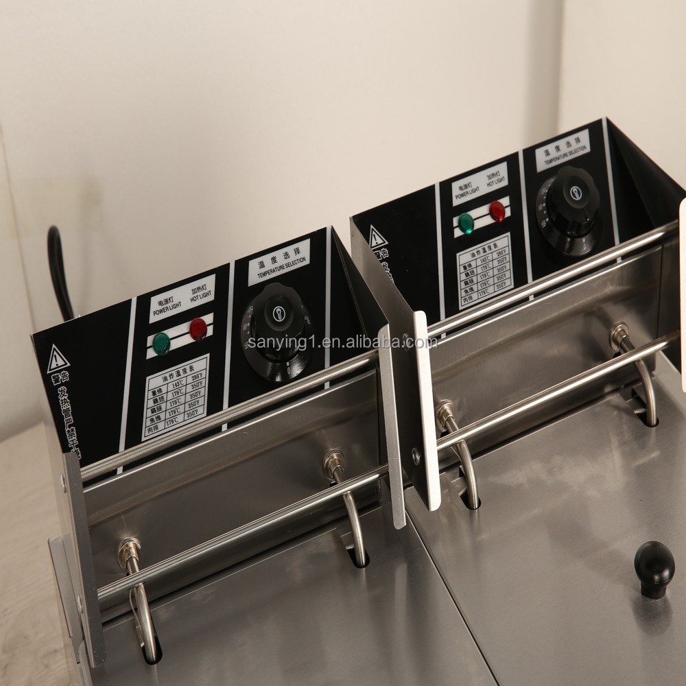 Commercial Fry with 12L +12L D - Commercial Deep Fryer Double Tank 12L 评论和价格