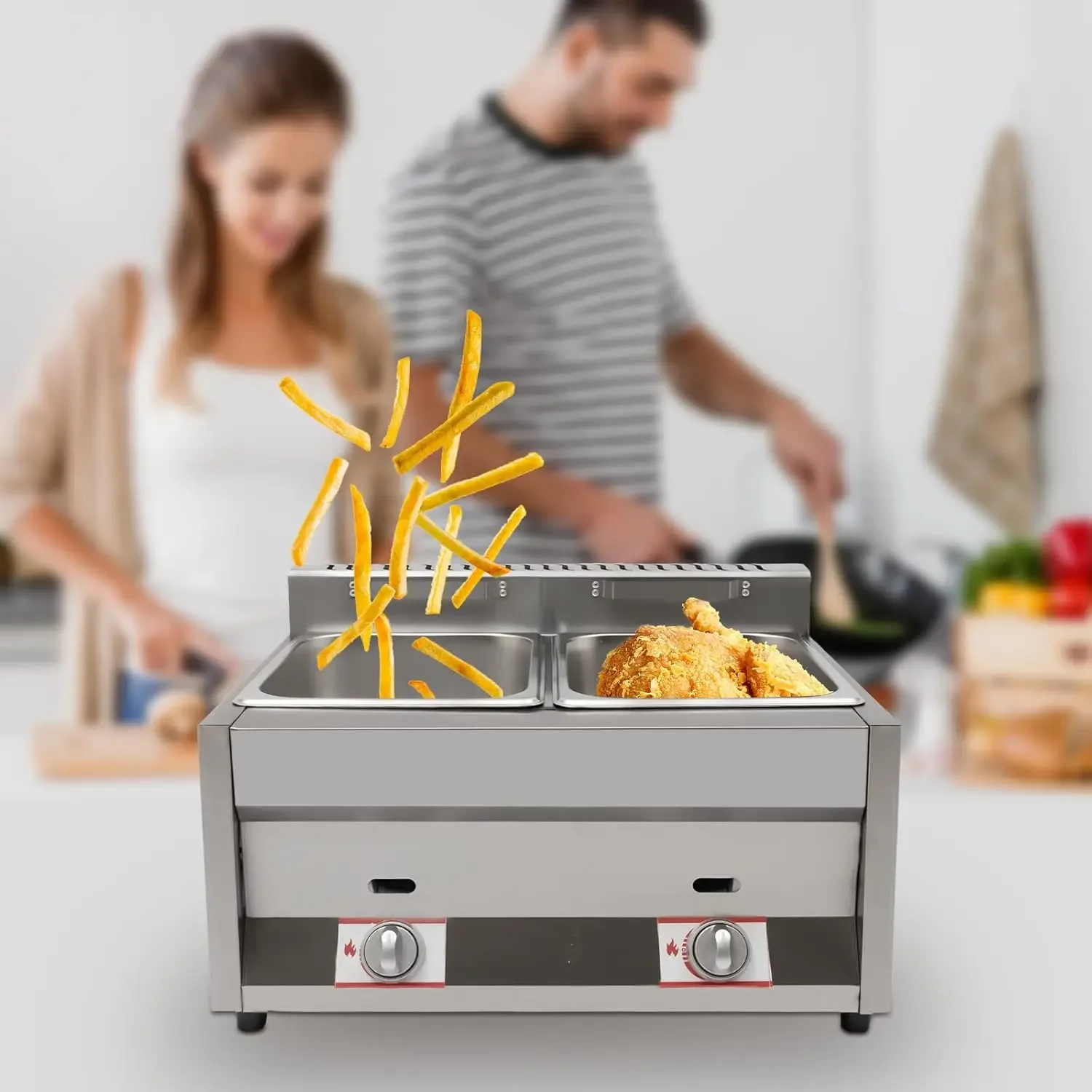 Commercial Countertop Deep Fry - Commercial Gas Deep Fryer Propane 评论和价格
