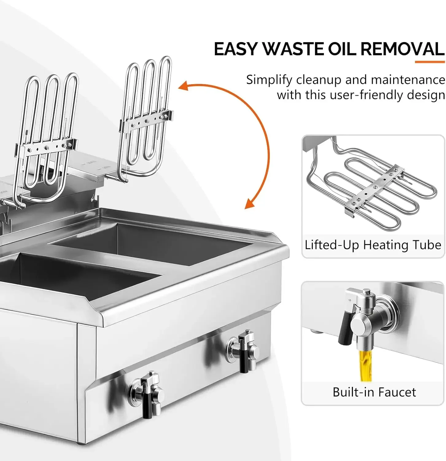 Electric Deep Fryer Dual Tank  - Countertop Deep Fryer With Timer 评论和价格