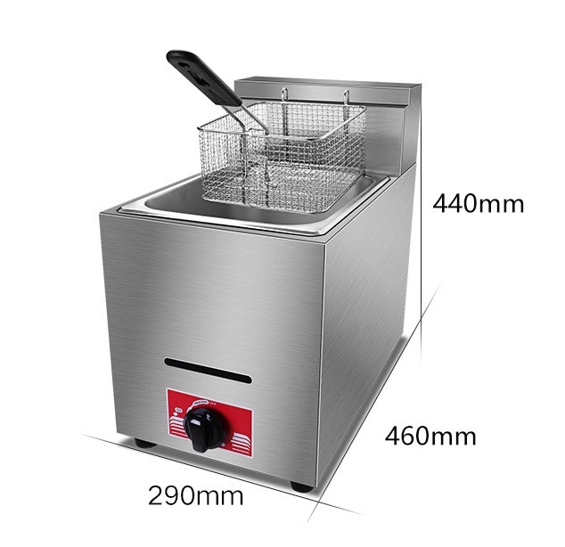 Commercial Stainless Steel LPG - Commercial Gas Deep Fryer Propane 评论和价格