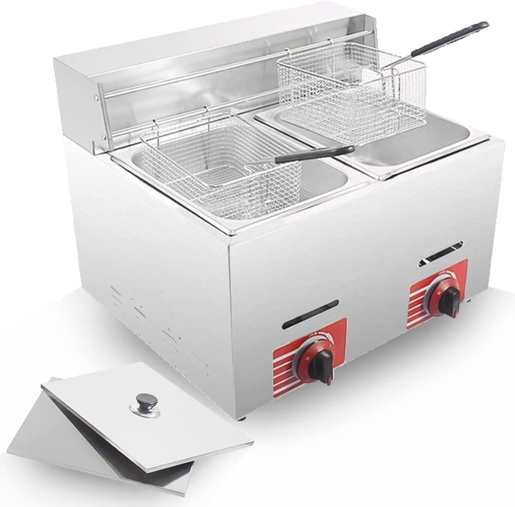 Commercial Stainless Steel LPG - Commercial Gas Deep Fryer Propane 评论和价格