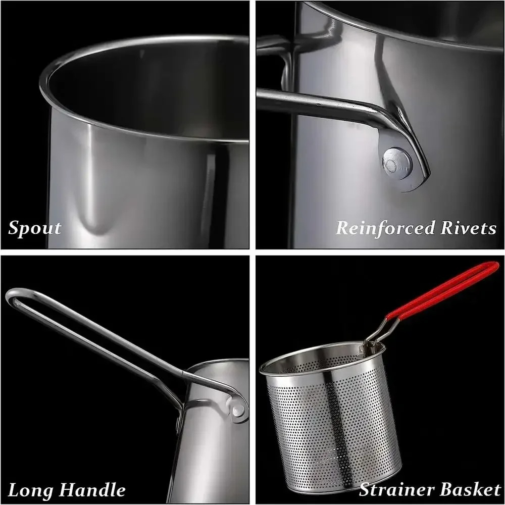Stainless Steel Deep Fryer wit - Fryer Basket Commercial Stainless 评论和价格