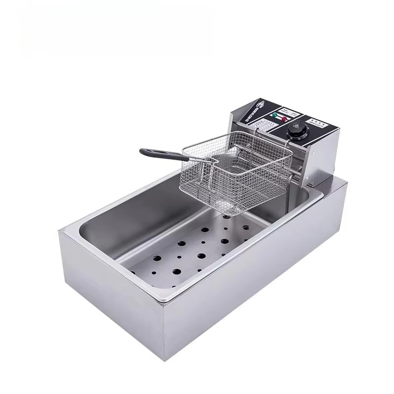12L Electric Commercial Deep F - Fryer Basket Commercial Stainless 评论和价格