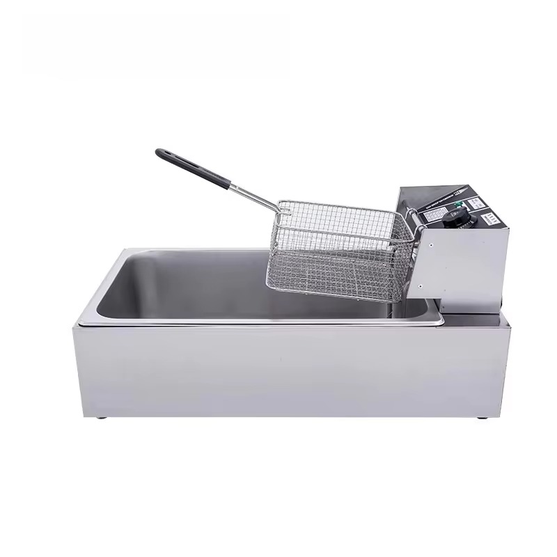 12L Electric Commercial Deep F - Fryer Basket Commercial Stainless 评论和价格