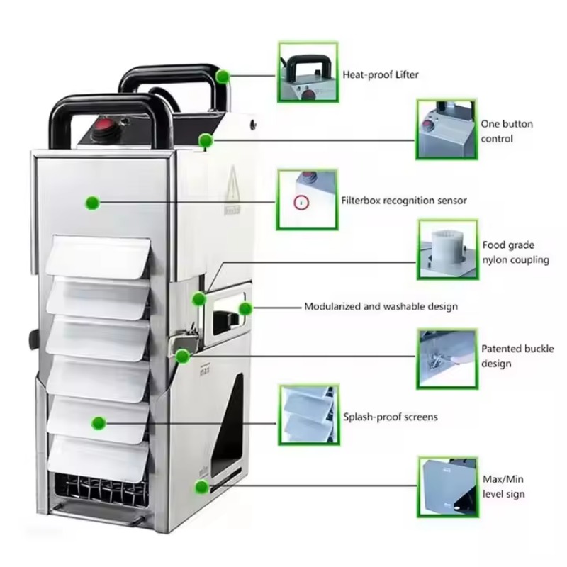 Oil Capacity Oil Filtration Sy - Fryer Oil Filtration Machine 评论和价格