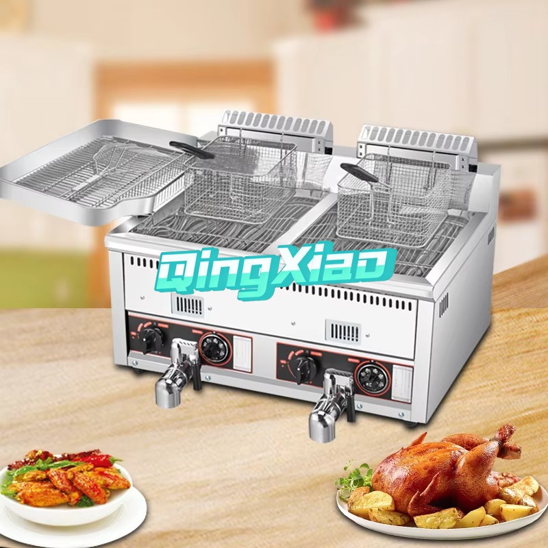 12L+12L Hot Selling Potato Chi - Commercial Gas Deep Fryer Propane 评论和价格