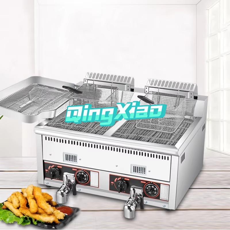 12L+12L Hot Selling Potato Chi - Commercial Gas Deep Fryer Propane 评论和价格
