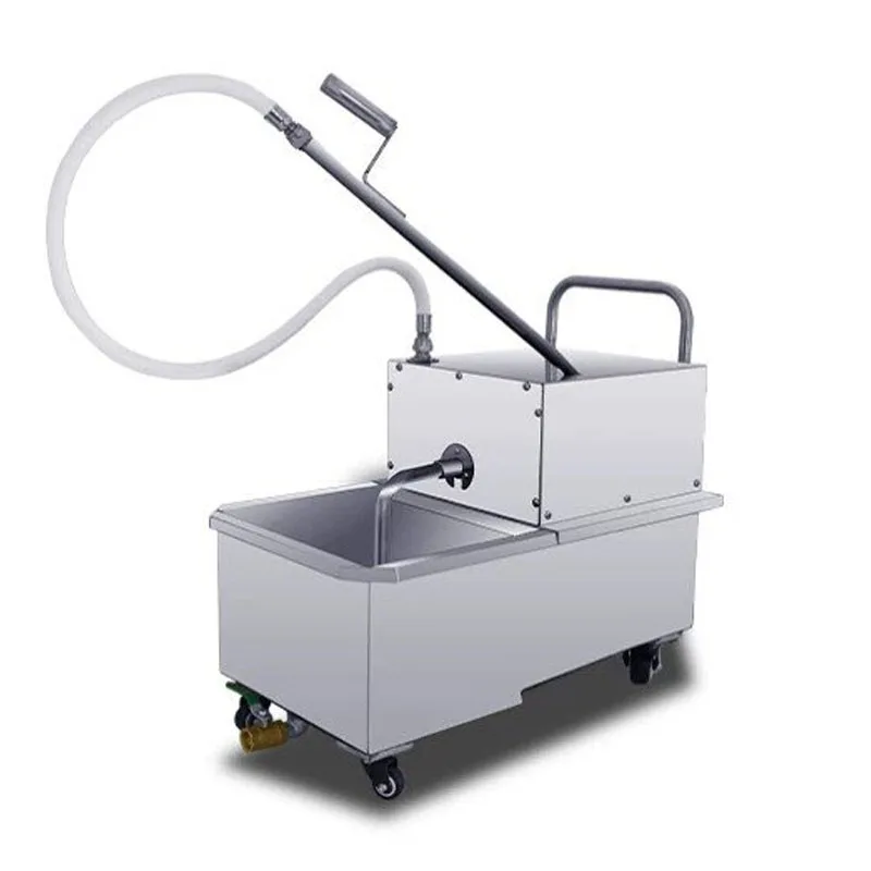 Stainless Steel Mobile Cooking - Fryer Oil Filtration Machine 评论和价格