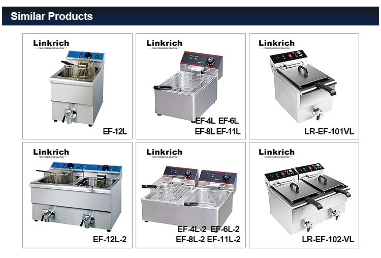 Hot Selling Industrial Double  - Commercial Deep Fryer Double Tank 12L 评论和价格