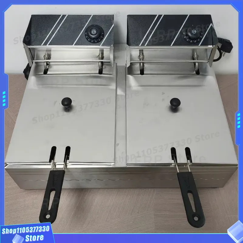 Commercial 12L Double Tank Ele - Commercial Deep Fryer Double Tank 12L 评论和价格