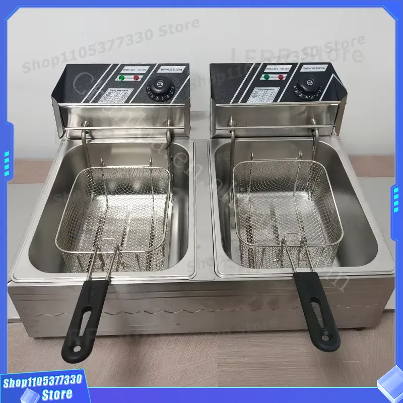 Commercial 12L Double Tank Ele - Commercial Deep Fryer Double Tank 12L 评论和价格