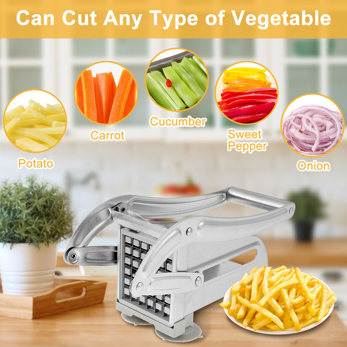 French Fry Cutter Stainless St - Commercial French Fry Cutter 评论和价格
