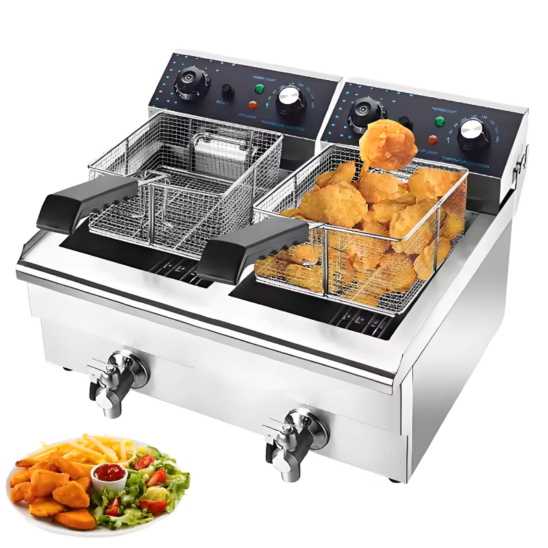 Commercial Electric Double Fry - Electric Fryer Commercial 20L 评论和价格