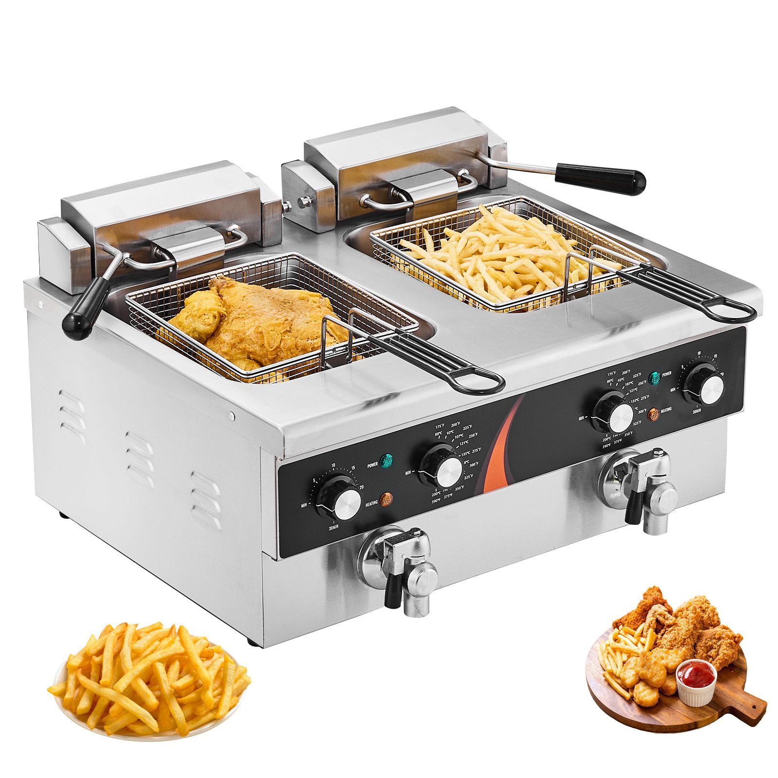 Commercial Deep Fryer 3500W, D - Fryer Basket Commercial Stainless 评论和价格